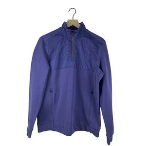 Bugatchi 1/4 Zip Puffer Pullover Sweatshirt Men's Medium Golf Casual Preppy